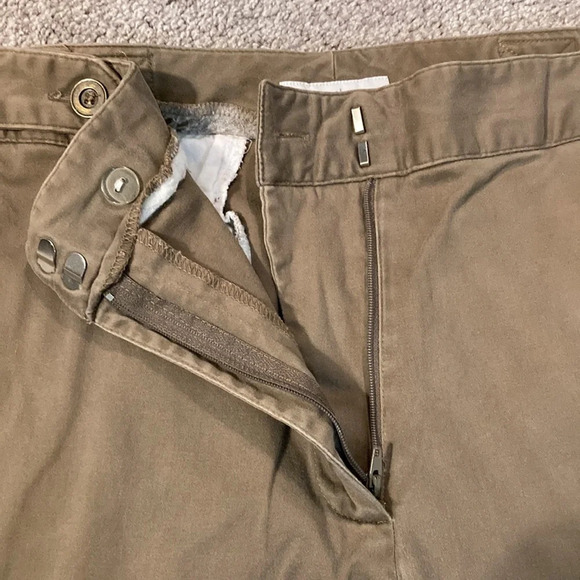 Dressbarn Flat Front Khaki Pants 10 - Picture 10 of 13